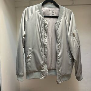 Urban Outfitters Baby Blue Bomber Jacket Size:S
